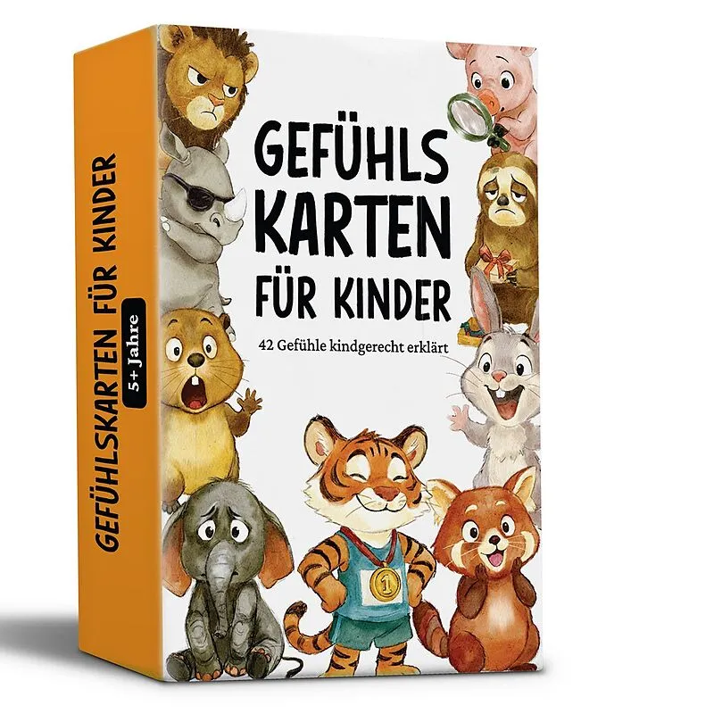 42 Gefühlskarten für Kinder - Emotionskarten zur Förderung von Selbstregulation und Empathievermögen